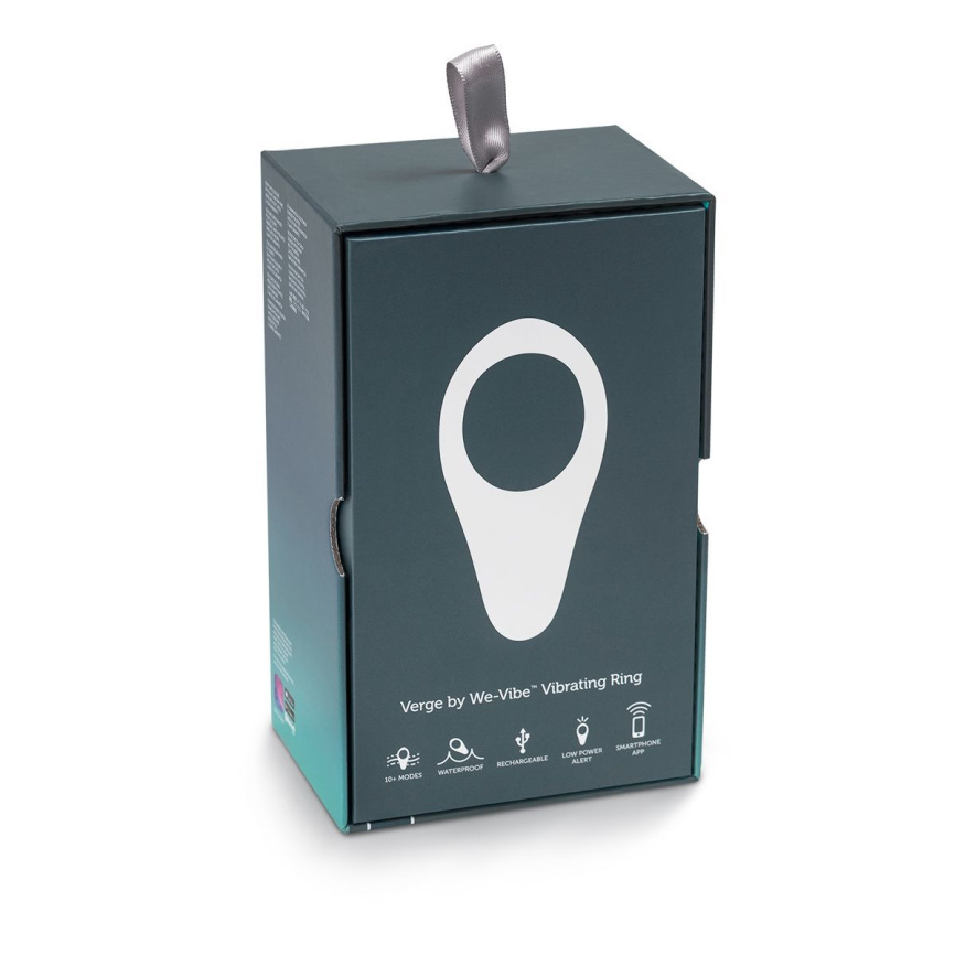 Смарт-віброкільце під одяг VERGE BY WE-VIBE SLATE, охоплює пеніс та мошонку, 10 режимів фото 11