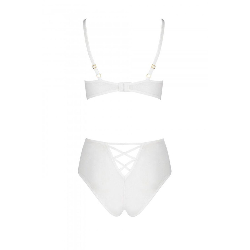 Еротичний комплект з малюнком Passion LOVELIA BIKINI L/XL, white фото 4