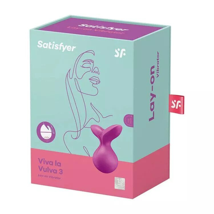 Мінівібромасажер Satisfyer Viva la Vulva 3 Violet фото 5