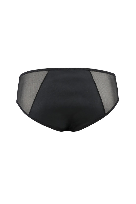 Чоловічі сліпи на блискавці Passion 042 SLIP TIMMY S/M Black, екошкіра, сітка фото 4