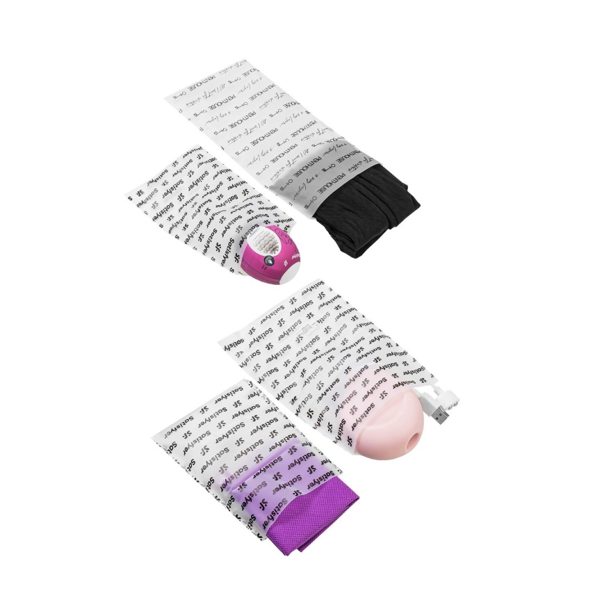 Подарунковий набір Satisfyer Love Box, іграшка для нього та для неї, білизна, мішечок для зберігання фото 4