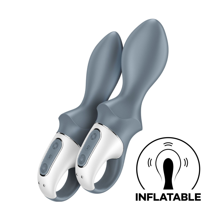 Анальний надувний вібратор Satisfyer Air Pump Booty 1, гнучкий стовбур фото 1