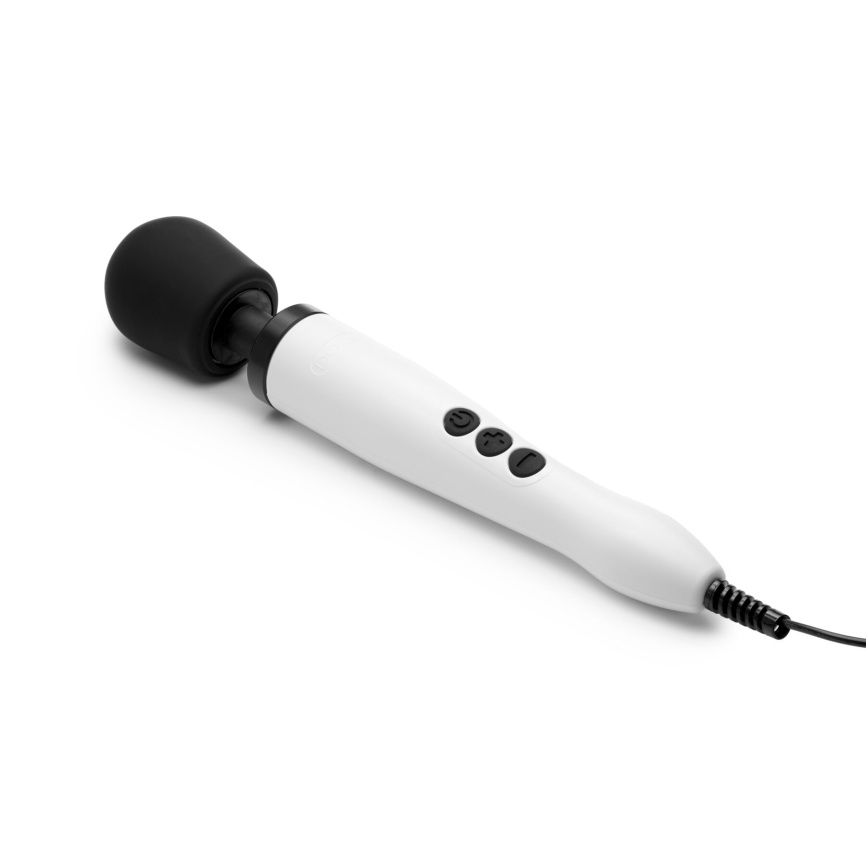Вібромасажер DOXY Original White, дуже потужний, живлення 220В, пульсівні вібрації фото 4