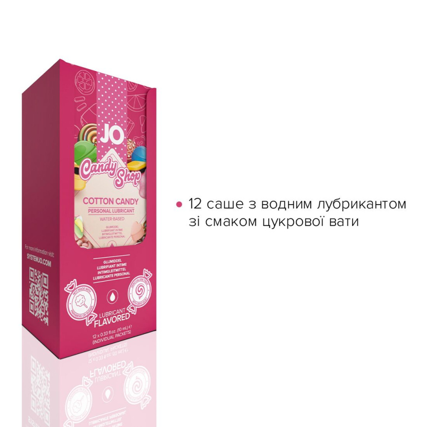 Набір лубрикантів Foil Display Box – JO H2O Lubricant – Cotton Candy – 12 × 10ml фото 2
