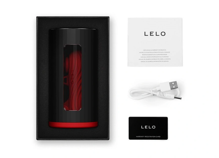 Смарт-мастурбатор LELO F1S V3 Red, 2 мотора, 8 режимов, стимуляция звуковыми волнами фото 3