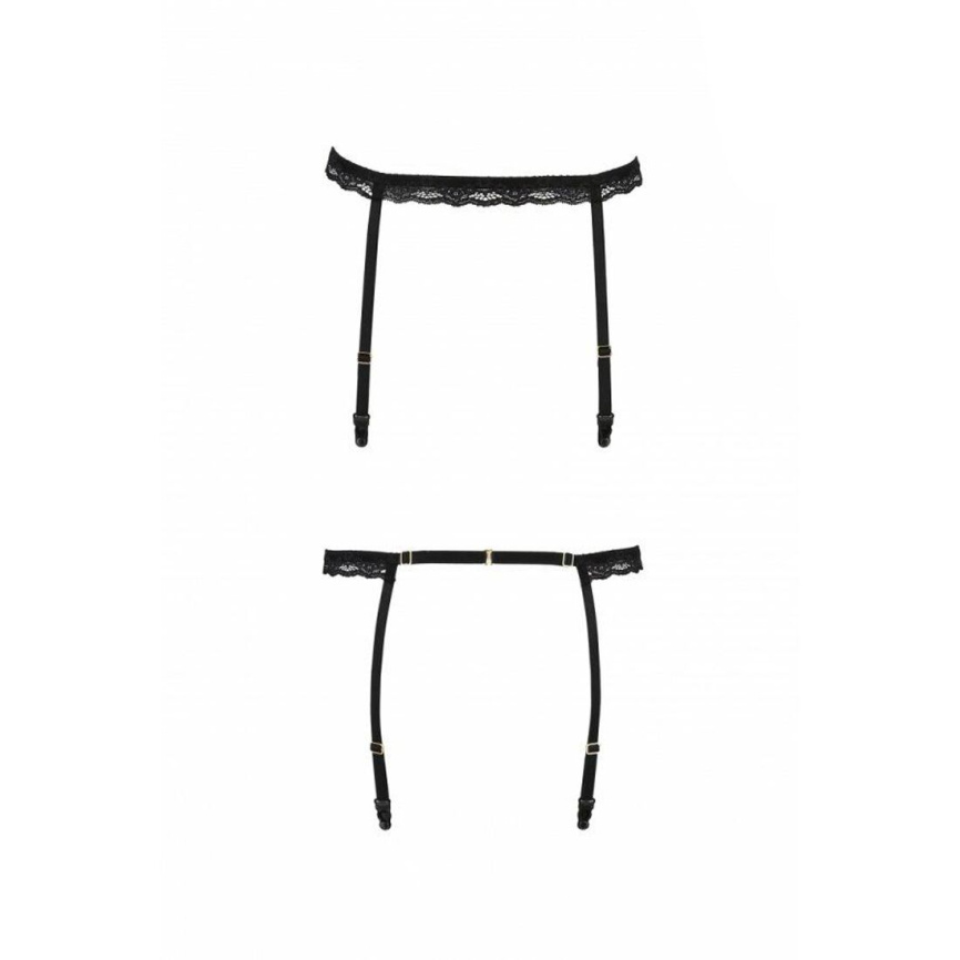 Пояс-стрепи для панчіх Passion Exclusive SHELLY GARTER BELT XXL/XXXL, black фото 5