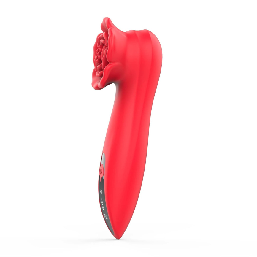 Розкішний вібратор для клітора Loviss Tona Rose Vibrator, у вигляді троянди, 9 режимів фото 4