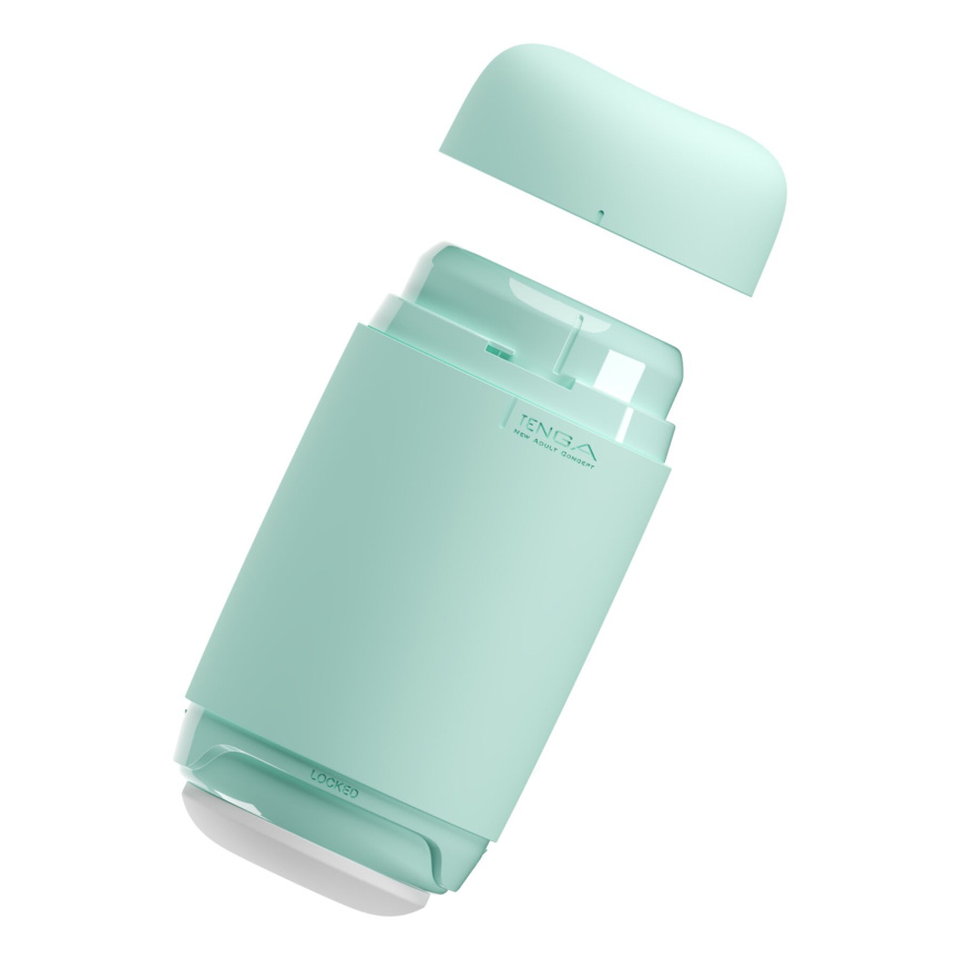 Мастурбатор TENGA PUFFY MINT GREEN, ультрам’який матеріал, багаторазовий, наскрізний фото 4