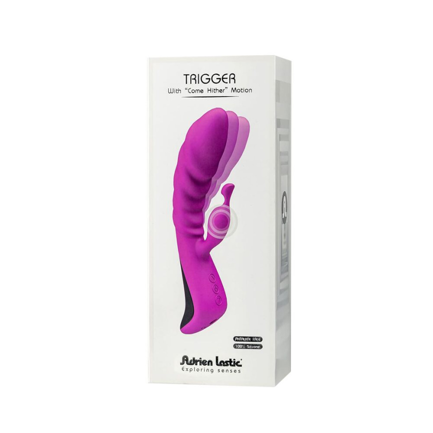 Вібратор Adrien Lastic Trigger з масажними рухами стовбура фото 6