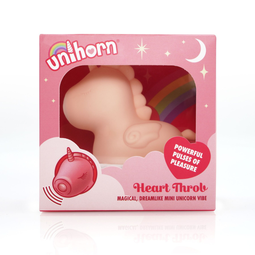 Вібратор-єдиноріжка Unihorn – Heart Throb, з пульсацією фото 5