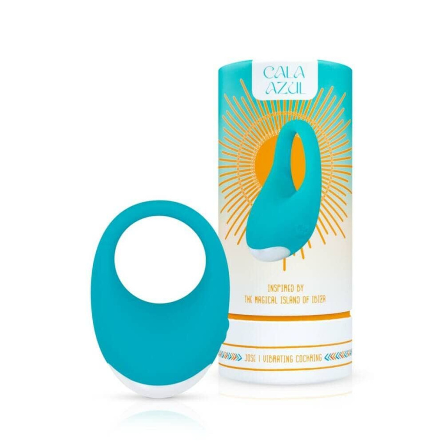 Ерекційне кільце з вібрацією Cala Azul – Jose Vibrating Cockring, 10 режимів фото 8