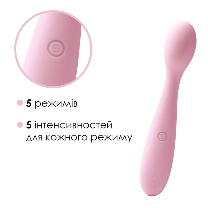 Стимулятор клітора та точки G Svakom Keri Pale Pink фото 3