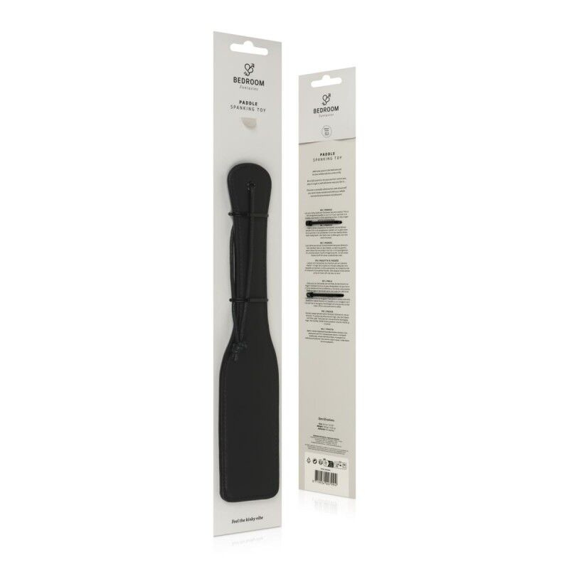 Паддл Bedroom Fantasies: Faux Leather Paddle, чорний фото 8