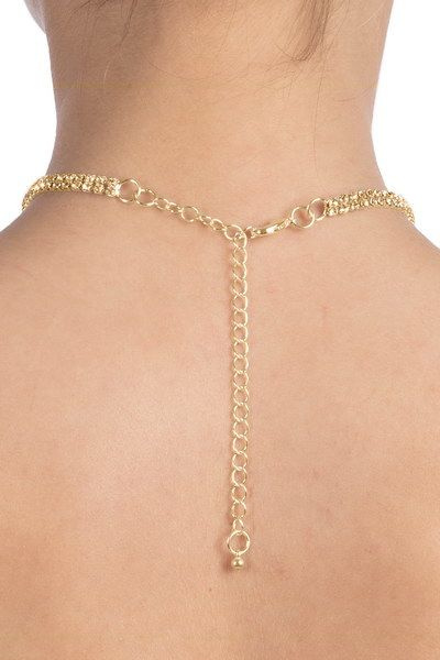 Кольє зі стразами Bijoux Pour Toi - Audrey Gold фото 2