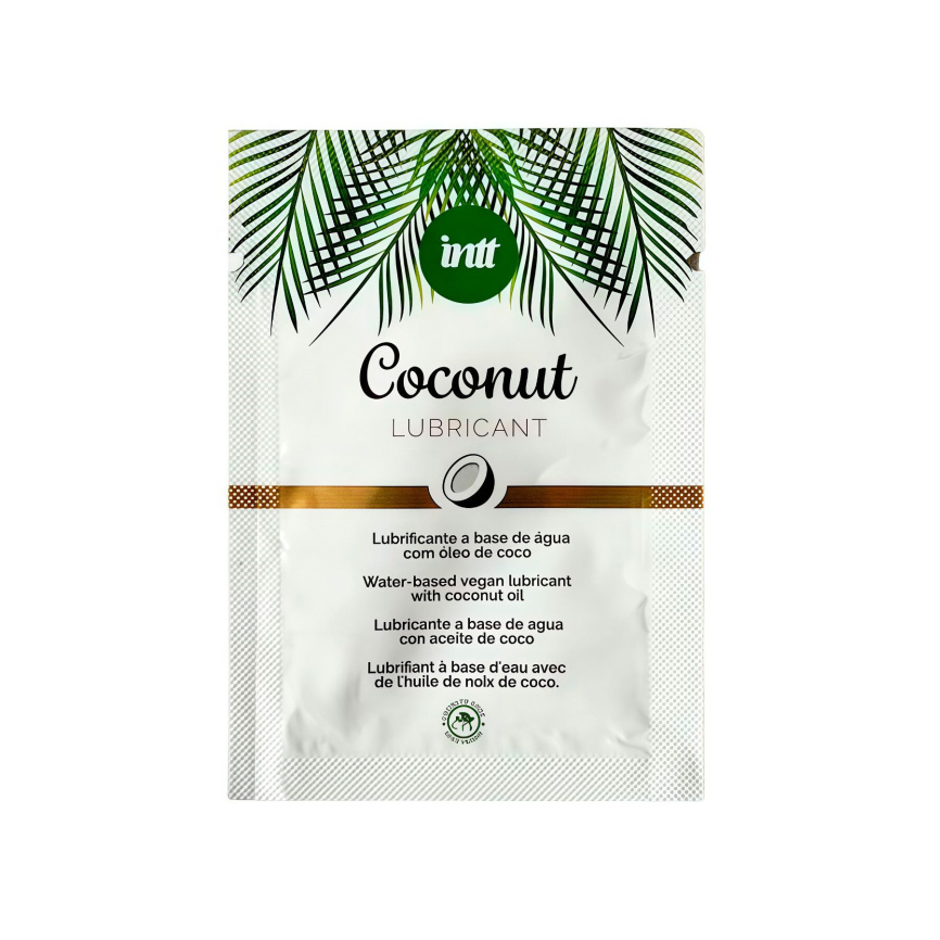 Пробник доглядального лубриканта Intt Coconut з кокосовою олією на водній основі (2 мл) фото 1