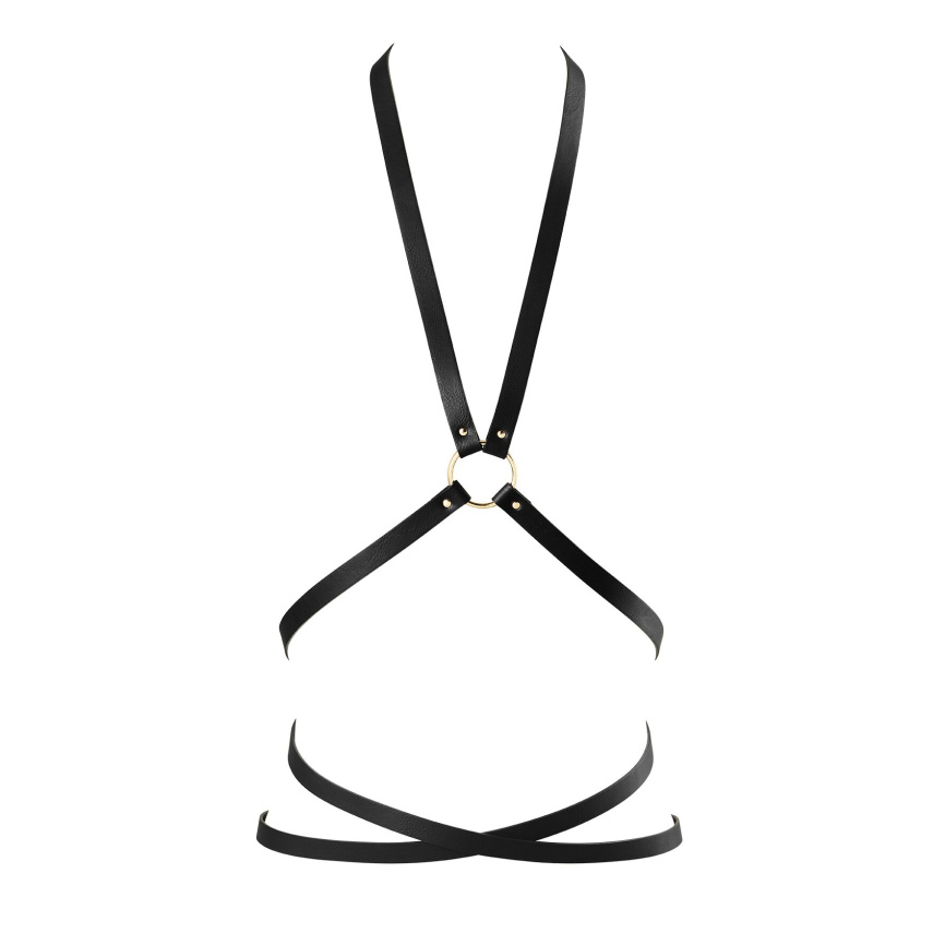 Портупея з екошкіри Bijoux Indiscrets Maze – Multi-Way Body Harness Black фото 1