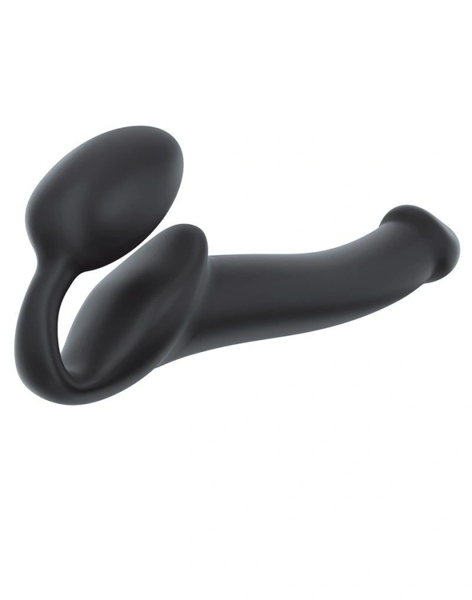 Безремневой страпон Strap-On-Me Black M, полностью регулируемый, диаметр 3,3см фото 2
