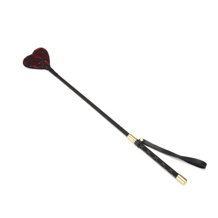 Шльопалка-сердечко Liebe Seele Victorian Garden Riding Crop, двостороння фото 1