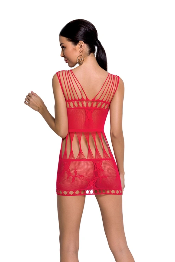 Бодистокинг мини-платье с бабочками Passion BS090 One Size red фото 2