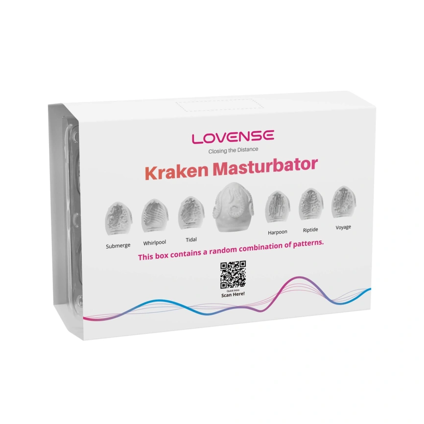 Набор мастурбаторов-яиц Lovense Kraken masturbator egg box, 6 штук, разная текстура фото 1
