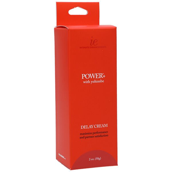 Потужний крем-пролонгатор Doc Johnson Power+with Yohimbe Delay Cream, екстракт Йохимбе, 56 г, коробка фото 2
