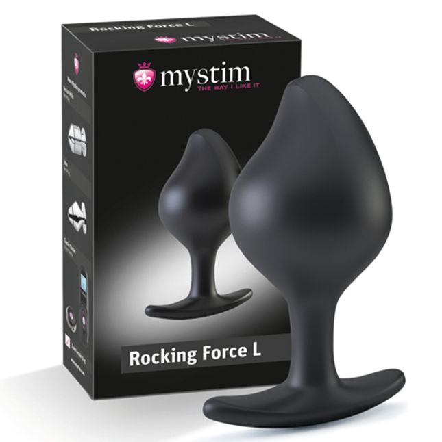Силіконова анальна пробка Mystim Rocking Force L для електростимулятора, діаметр 4,7 см фото 5