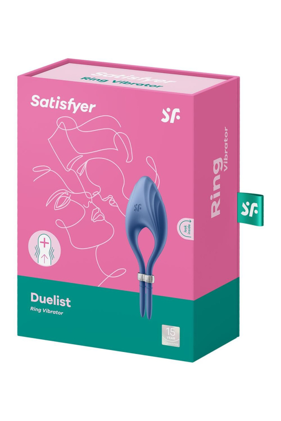 Ерекційне віброкільце-ласо Satisfyer Duelist Blue, 10 режимів, потужний мотор фото 6