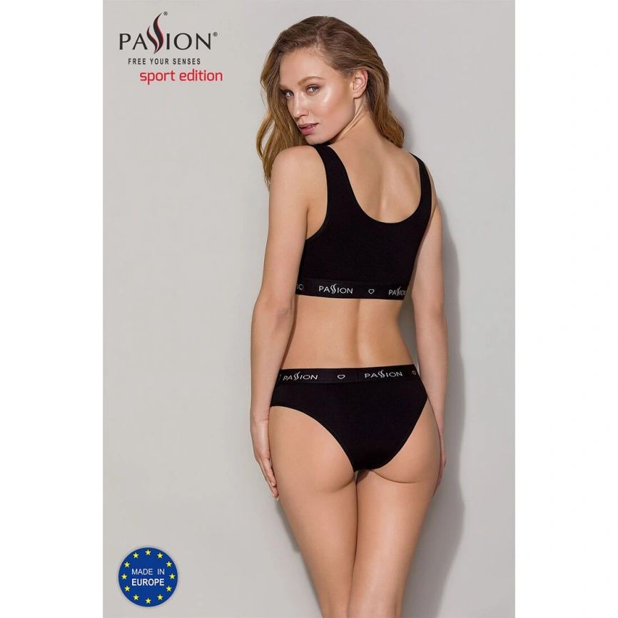 Трусики-слипы из хлопка с эластаном Passion PS004 PANTIES L, black фото 14