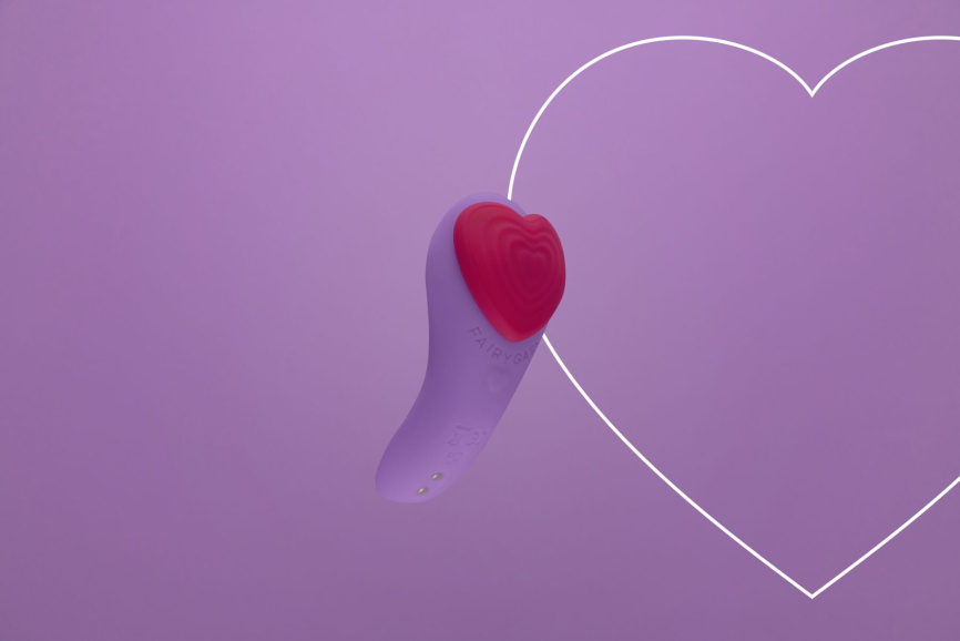 Вібратор у трусики FairyGasm HeartGem violet, на магніті, пульт ДК фото 9