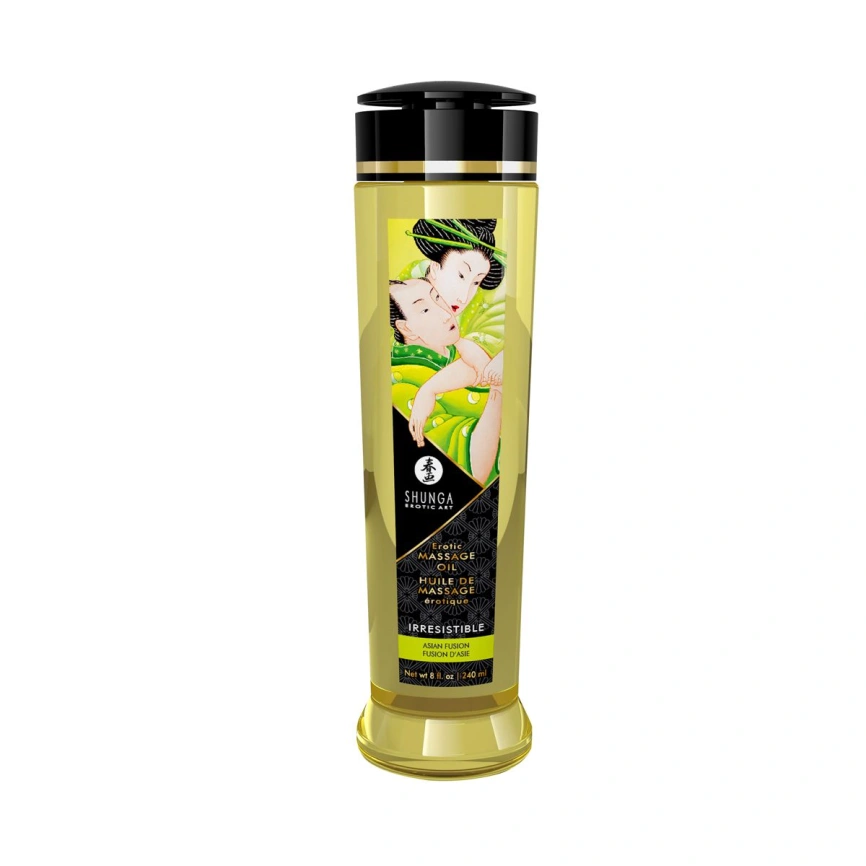 Массажное масло Shunga Irresistible – Asian Fusion (240 мл) натуральное увлажняющее фото 1