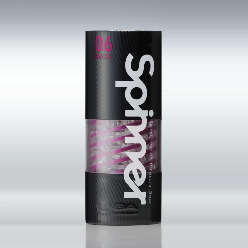 Мастурбатор Tenga Spinner 06 Brick с упругой стимулирующей спиралью внутри фото 6