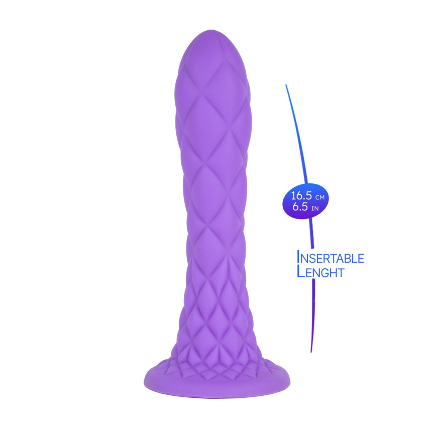 Фалоімітатор SilexD Fantasy Liquid Silicone Dreamy 7in Purple фото 7