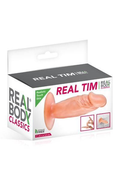 Фалоімітатор Real Body — Real Tim Flash, TPE, діаметр 3,4 см фото 3