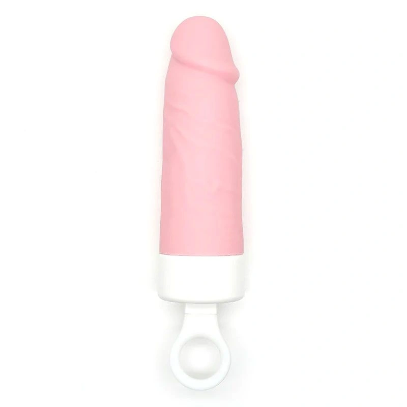 Вибратор CuteVibe Teddy Brown (Pink Dildo), реалистичный вибратор под видом мороженого фото 3