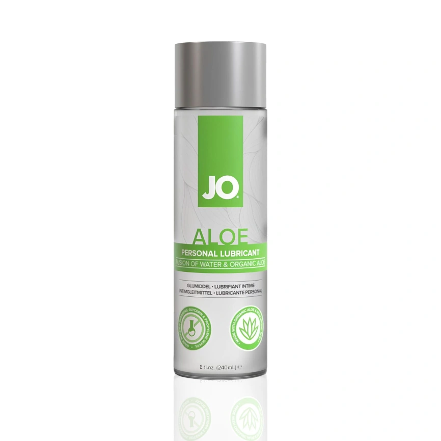 Смазка на водной основе JO H2O Organic Aloe (236 мл), увлажняющий и успокаивающий эффект фото 3
