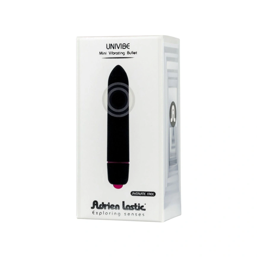 Вибропуля Adrien Lastic Univibe, 10 режимов работы, силикон, на батарейках фото 3