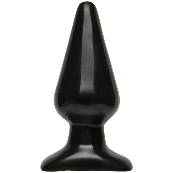 Анальная пробка Doc Johnson Smooth Classic Large - Black, макс. диаметр 5,7см фото 1