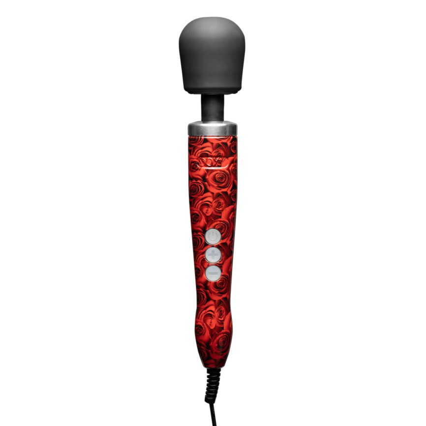 Вібромасажер DOXY Die Cast ROSE PATTERN, дуже потужний, живлення 220В, металевий корпус фото 1