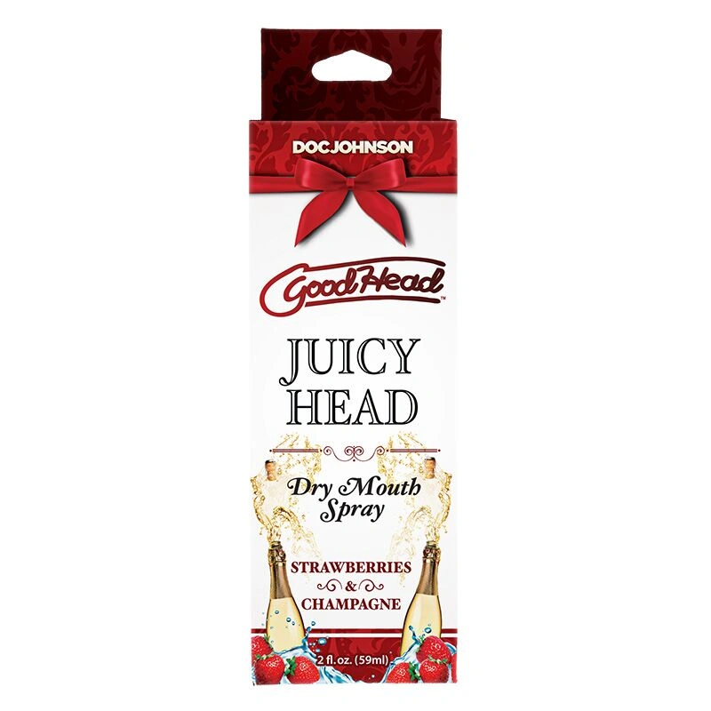 Увлажняющий оральный спрей Doc Johnson GoodHead - Juicy Head - Strawberries and Champagne 59мл фото 2