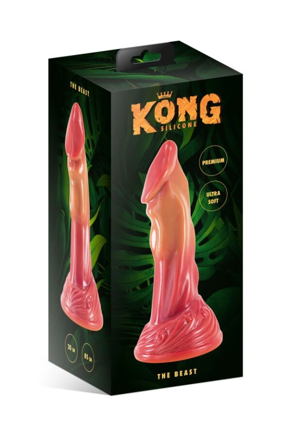 Фэнтезийный фаллоимитатор Kong Silicone The Beast, длина 21,4 см, диаметр 4 см фото 2