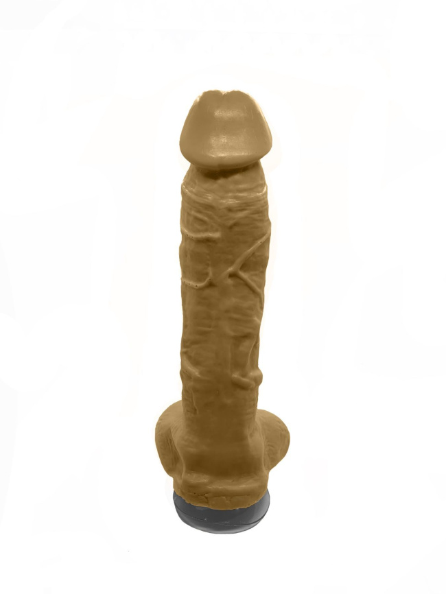 Мило у формі пеніса Чистий Кайф Brown size XL, крафтове мило-член, натуральне фото 2