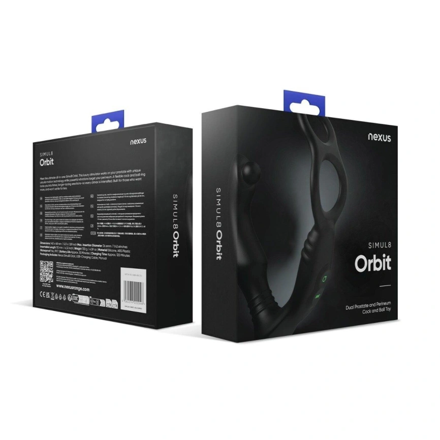 Стимулятор простаты Nexus SIMUL8 Orbit Edition с эрекционным кольцом фото 6