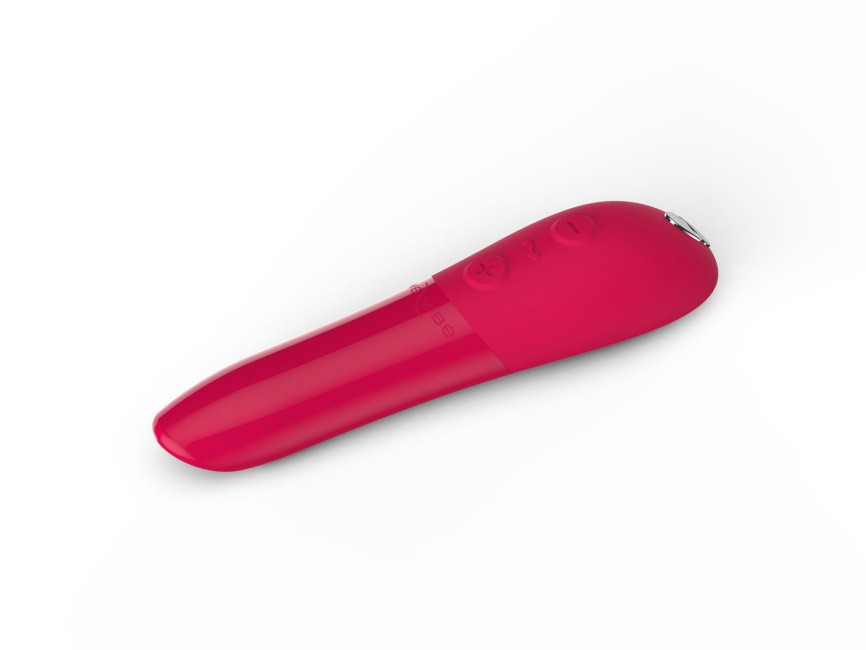Потужна віброкуля Tango X Cherry Red by We-Vibe, 7 режимів вібрації, 8 рівнів інтенсивності фото 1