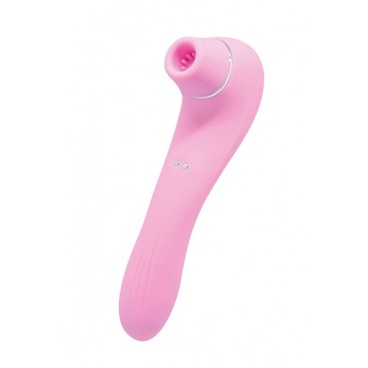 Вакуумний стимулятор з вібрацією Wooomy Smoooch Pink Clitoral Suction & Vibration, 10х2 режимів фото 1