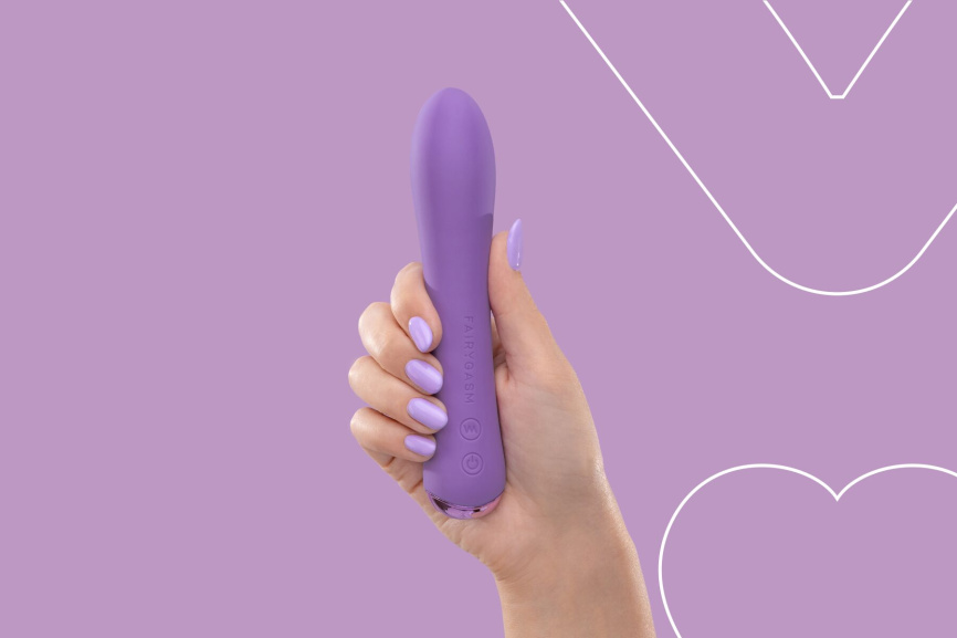 Вібратор з підігрівом FairyGasm WowGenie violet, підігрів до 42 °C фото 7