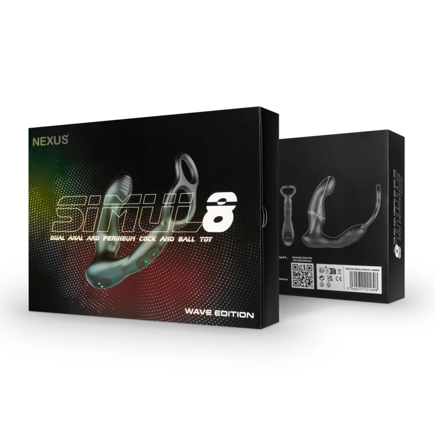 Стимулятор простаты Nexus SIMUL8 Wave Edition с эрекционным кольцом, вибрация + манящее движение ствола фото 7