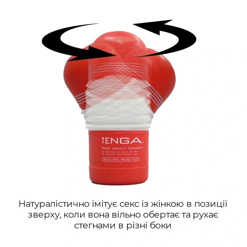 Мастурбатор Tenga Rolling Head Cup Strong с интенсивной стимуляцией головки фото 4