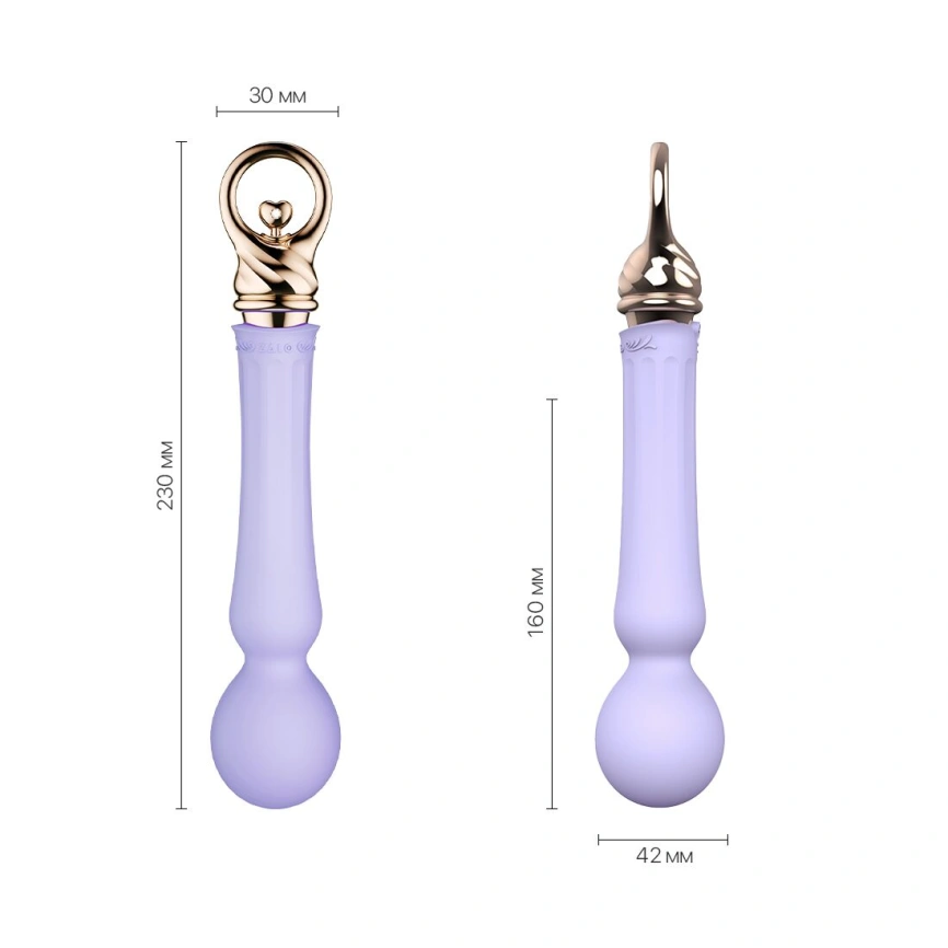 Вибромассажер с подогревом Zalo Sweet Magic - Confidence Wand Fantasy Violet фото 6