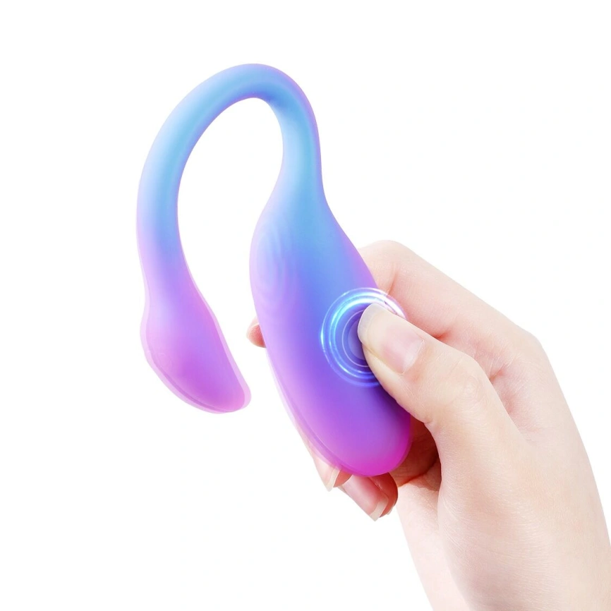 Смарт-виброяйцо Magic Motion Flamingo Max Blue 2 в 1: виброяйцо и тренажер Кегеля, 10 режимов фото 3