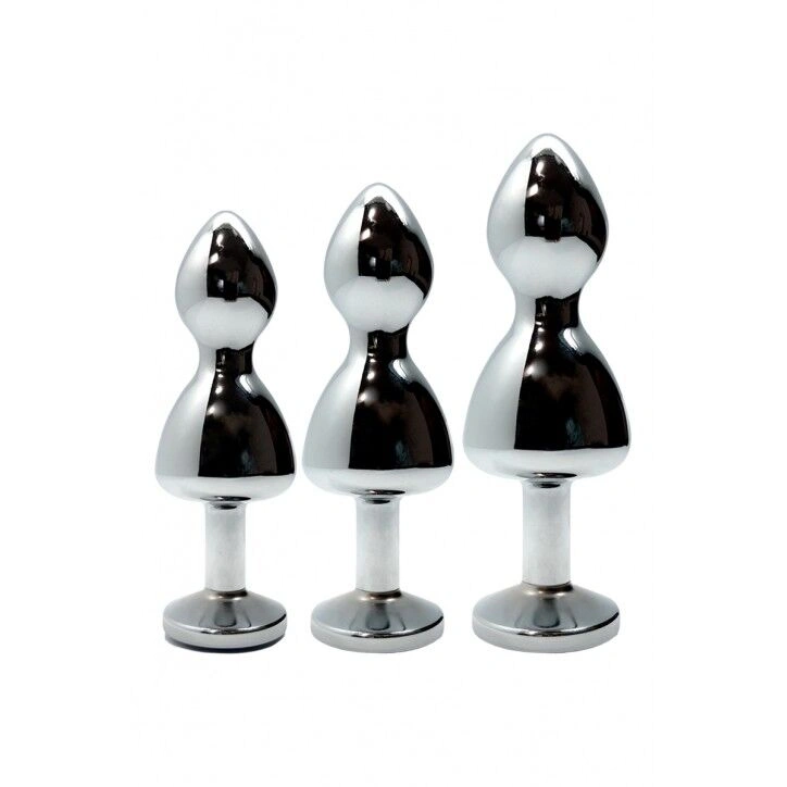 Металлическая анальная пробка Wooomy Lollypop Double Ball Metal Plug Red S диам. 2,8 см, длина 8,5см фото 4